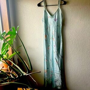 Jones New York Light Blue with Pink Flowers Sleeveless Nightgown Slip women’s S